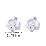 925 Silver Flower Stud Earrings