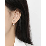 925 Silver Freshwater Pearl Beads Stud Earring 18k Plating