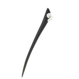 925 Silver Freshwater Pearls Ebony Hair Sticks Women Hanfu Hairpin