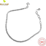 925 Silver Gypsophila Flower Bracelet 18k Platinum Plated Women Femme Jewelry