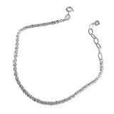925 Silver Gypsophila Flower Bracelet 18k Platinum Plated Women Femme Jewelry
