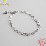 Elegant 925 Silver Heart Bracelet for Women