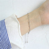 Elegant 925 Silver Heart Bracelet for Women