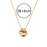925 Sterling Silver Irregular Shaped Pendant Necklace for Women