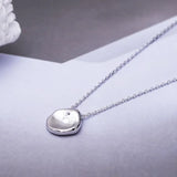 925 Sterling Silver Irregular Shaped Pendant Necklace for Women