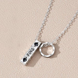 925 Sterling Silver King Queen Couple Necklace Men Women Gift