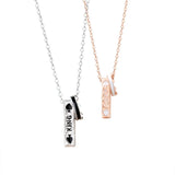 925 Sterling Silver King Queen Couple Necklace Men Women Gift