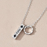 925 Sterling Silver King Queen Couple Necklace Men Women Gift