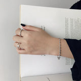 925 Sterling Silver Knot Bead Bracelet for Women