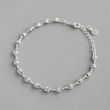 925 Sterling Silver Knot Bead Bracelet for Women