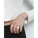925 Sterling Silver Letter B Chain Bracelet Original Design Female Accessories