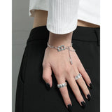 925 Sterling Silver Letter B Chain Bracelet Original Design Female Accessories