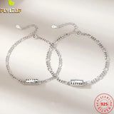 925 Silver Love Letter Couple Rings Romantic Gift