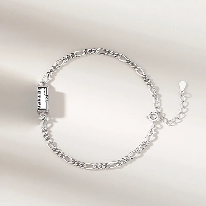 925 Silver Love Letter Couple Rings Romantic Gift
