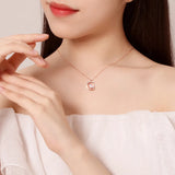 925 Sterling Silver Moon Fish Tail Pendant Necklace Women
