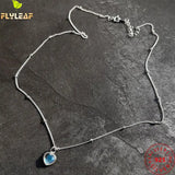 925 Silver Moonstone Heart Pendant Necklace for Women