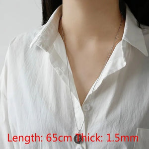 925 Sterling Silver Snake Bone Chain Necklace High DIY Accessories