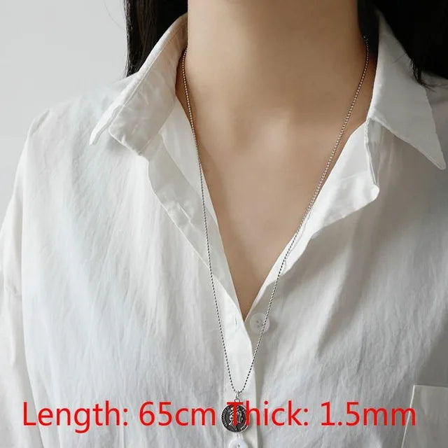 925 Sterling Silver Snake Bone Chain Necklace High DIY Accessories