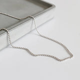925 Sterling Silver Snake Bone Chain Necklace High DIY Accessories
