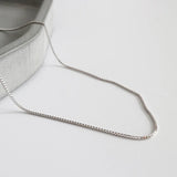 925 Sterling Silver Snake Bone Chain Necklace High DIY Accessories