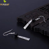 925 Sterling Silver Natural Agate Vine Drop Earrings Women Jewelry