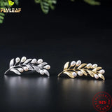 925 Sterling Silver Olive Branch Pearl Brooch for Women
