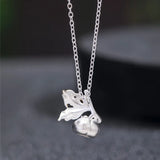 925 Silver Persimmon Pendant Necklace for Women