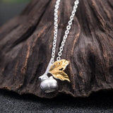 925 Silver Persimmon Pendant Necklace for Women