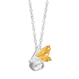 925 Silver Persimmon Pendant Necklace for Women