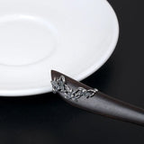 925 Sterling Silver Retro Orchid Ebony Hairpin Women Hanfu Hair Accessory
