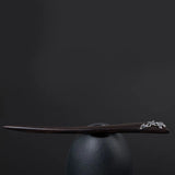 925 Sterling Silver Retro Orchid Ebony Hairpin Women Hanfu Hair Accessory
