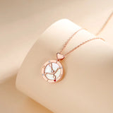 925 Sterling Silver Romantic Cupid's Arrow Pendant Necklace Women
