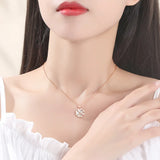 925 Sterling Silver Romantic Cupid's Arrow Pendant Necklace Women