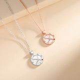 925 Sterling Silver Romantic Cupid's Arrow Pendant Necklace Women