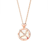 925 Sterling Silver Romantic Cupid's Arrow Pendant Necklace Women