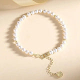 925 Silver Shell Pearl Bracelet Women Blessing 14k Plating Femme Accessories