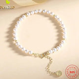 925 Silver Shell Pearl Bracelet Women Blessing 14k Plating Femme Accessories