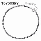 925 Silver OL Stars Chain Bracelet Adjustable Charm for Women