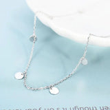 925 Silver Strawberry Crystal Choker Necklace for Women