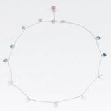 925 Silver Strawberry Crystal Choker Necklace for Women
