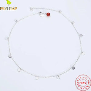 925 Silver Strawberry Crystal Choker Necklace for Women