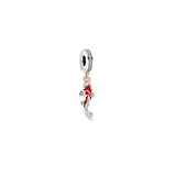 925 Sterling Silver Lantern Charms Heart Beads Bracelet Fish Pendants