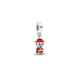 925 Sterling Silver Lantern Charms Heart Beads Bracelet Fish Pendants