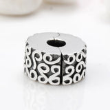 925 Sterling Silver Letter S Clip Lock Charm Bead