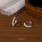 925 Silver Shell Pearl Stud Earrings Gift for Mum Daughter