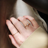 925 Silver Moonstone Ring Women 20k Plating Ins Jewelry