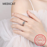 925 Sterling Silver CZ Rings for Women Wedding Jewelry YGR160