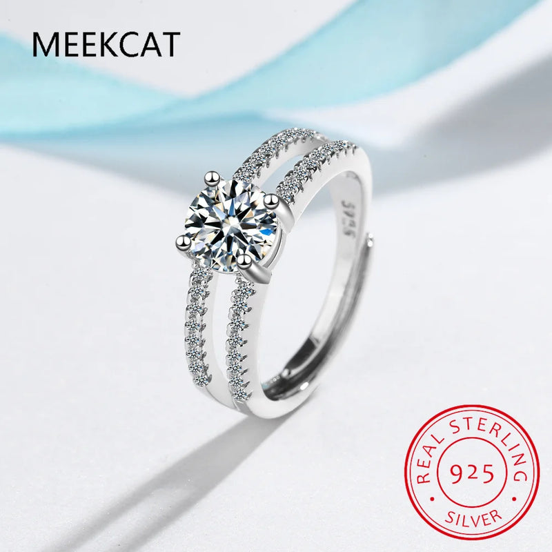 925 Sterling Silver CZ Rings for Women Wedding Jewelry YGR160