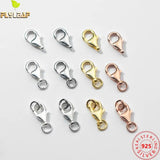 925 Sterling Silver Lobster Clasp Hooks for Necklace Bracelet DIY