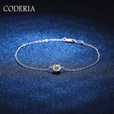 925 Silver Lucky Bubble Bracelet with 0.3ct Moissanite
